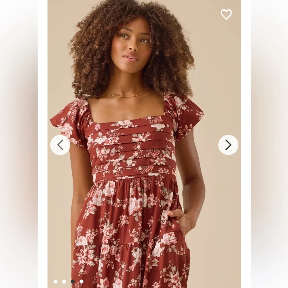 New with tags Altar’d State Solanda Floral Maxi Dress - Picture 3 of 4